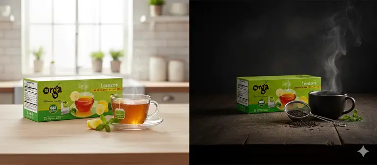 شاي بنكهة الليمون